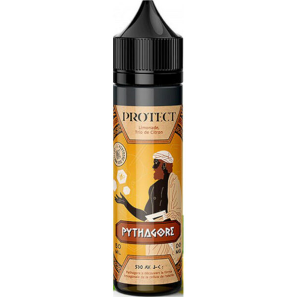 Pythagore de la gamme Histoire des Abeilles par Protect associe citron vert, citron jaune, combava et miel dans une limonade rafraîchissante.