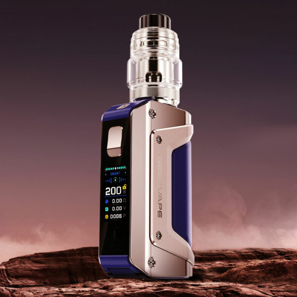 Kit Aegis Legend 3 Geekvape accus 18650 golden blue