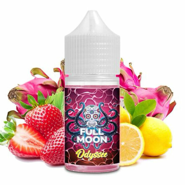 Concentré Odyssee par Full Moon de la Gamme Abyss: L'Expérience Exotique Ultime Fruit du dragon - Fraise - Citron - Frais 30ml