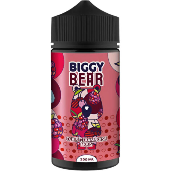 Éveillez vos papilles avec Cerise Framboise Frais Biggy Bear. Une symphonie de cerises mûres, de framboises juteuses et de fraîcheur exquise. Un régal pour les sens !