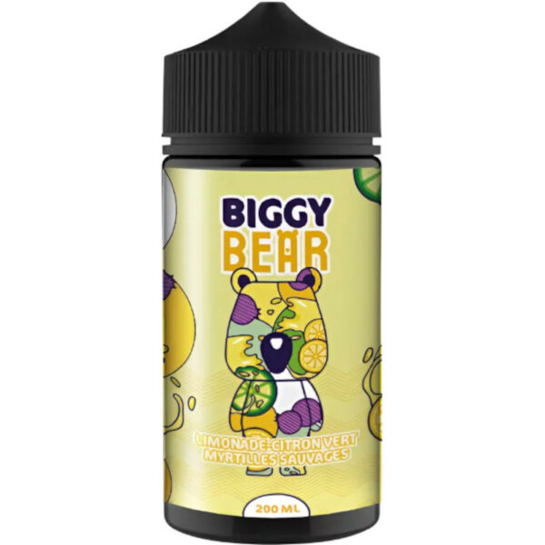 Découvrez l'e-liquide Limonade Citron Vert Myrtilles Sauvages de Biggy Bear. Une véritable explosion fruitée et pétillante pour une vape rafraîchissante cet été !