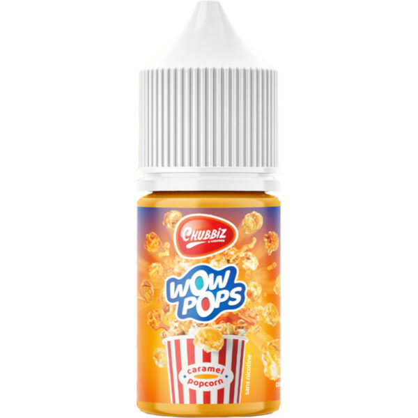 Concentré Wow Pops | Popcorn - Caramel | Chubbiz | 30 ml