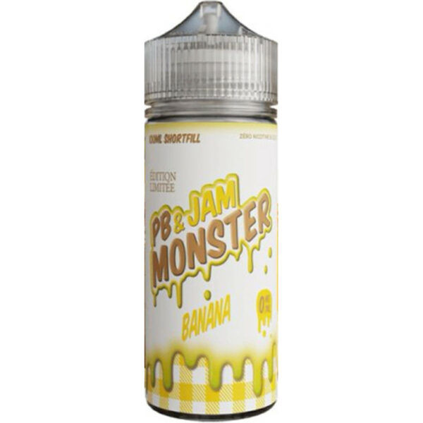 Savourez la douceur irrésistible de la Banana de Jam Monster ! Un mélange parfait de banane et de beurre de cacahuète à découvrir maintenant !