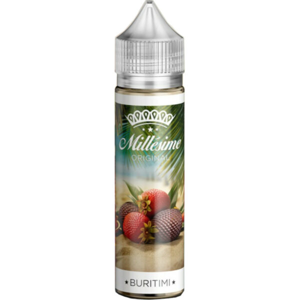 Laissez-vous séduire par Buritimi de Millésime, un mariage vibrant entre la douceur juteuse de la fraise et l’exotisme du buriti. Une fraîcheur délicate vient sublimer chaque bouffée pour une vape raffinée et pleine d’évasion.