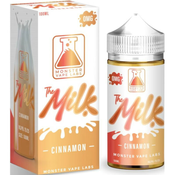 Découvrez l'e-liquide Cinnamon de la gamme The Milk par Monster Vape Labs, un mélange parfait de lait crémeux et de cannelle sucrée. Savourez cette expérience unique !