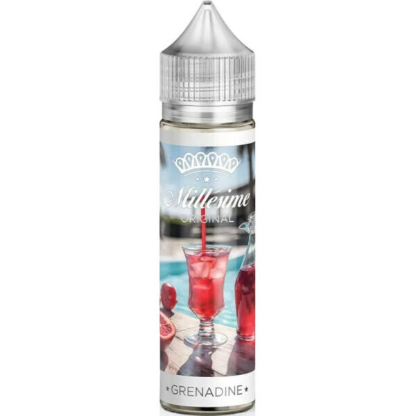 Découvrez Grenadine V2 de Millésime, un e-liquide savoureux qui ravivera vos souvenirs d’enfance. Goûtez à l'explosion de douceur!