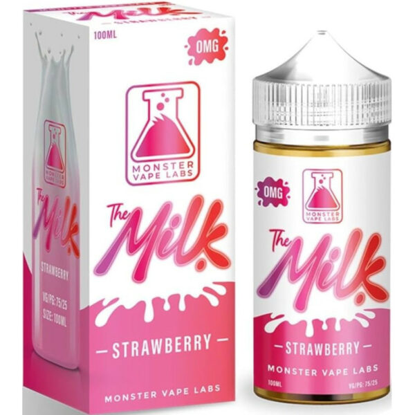 Découvrez The Milk Strawberry de la gamme Jam Monster, un e-liquide savoureux alliant lait crémeux et fraise gourmande. Savourez chaque inhalation délicieuse !