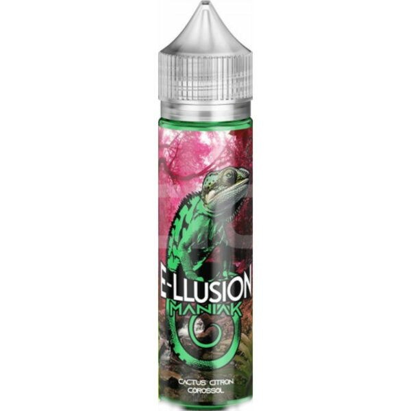 Découvrez les saveurs envoûtantes du Maniak de E-llusion, un e-liquide qui marie corossol, citron vert et cactus. Savourez chaque bouffée !
