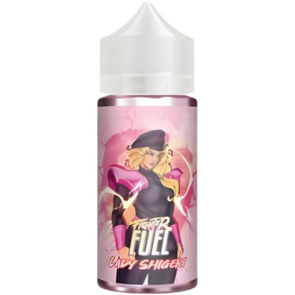 Lady Shigeri de Fighter Fuel par la Maison Fuel 100ml : un e-liquide fruité frais réunissant fraise, grenade et pastèque.