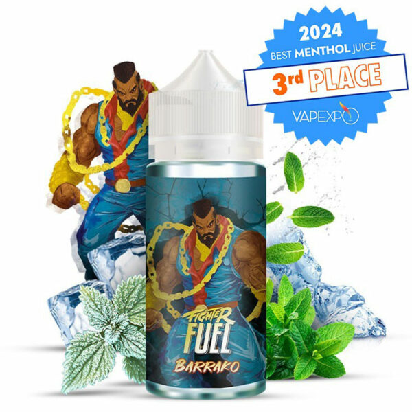 Barrako - Fighter Fuel 100ml - E-liquide menthe ultra frais