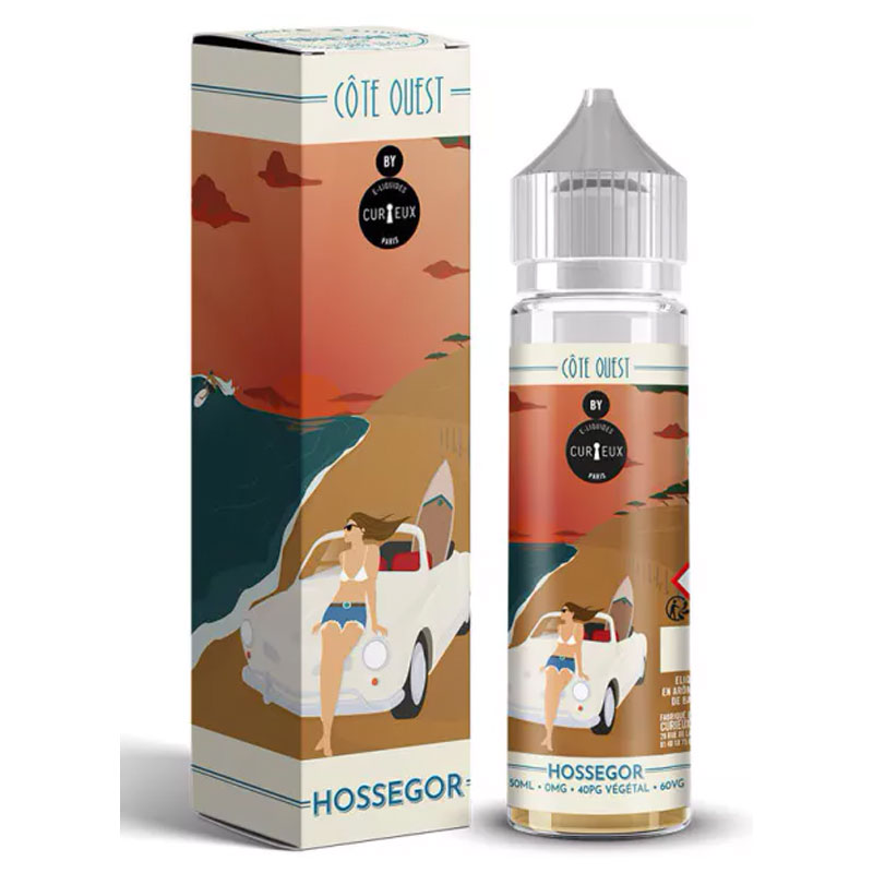 Hossegor – Curieux 50ml | E-liquide gâteau basque framboise