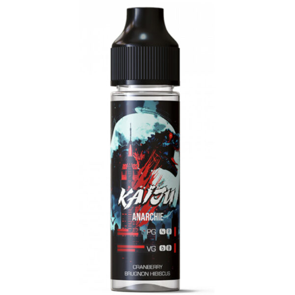 Un trio audacieux cranberry, brugnon et hibiscus dans un e-liquide français explosif. Anarchie, le monstre fruité de Vape Maker.