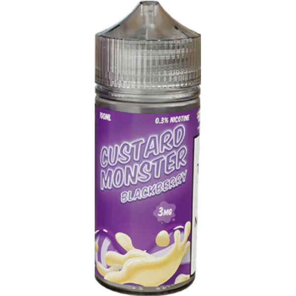 Redécouvrez la custard avec Blackberry de Custard Monster : une crème pâtissière fondante sublimée par des mûres juteuses et acidulées.