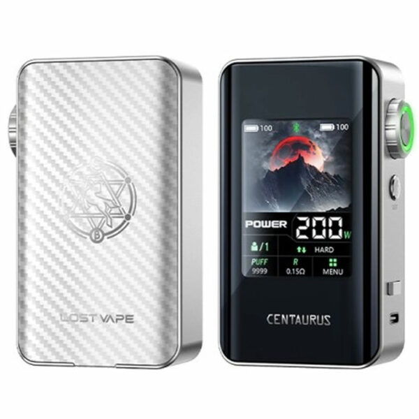 Box Centaurus BT200 Lost Vape silver carbon