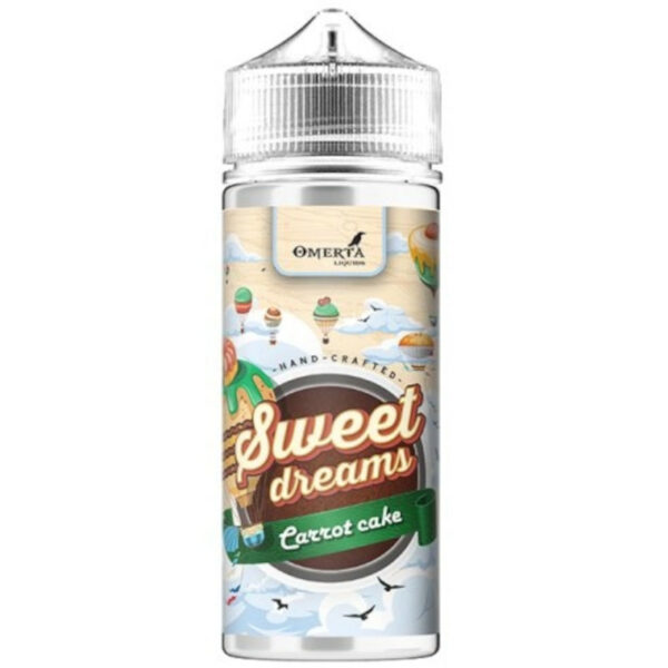 Redécouvrez le carrot cake avec Omerta Liquids : gâteau moelleux, carottes râpées et glaçage au cream cheese, en 100 ml prêt à booster.