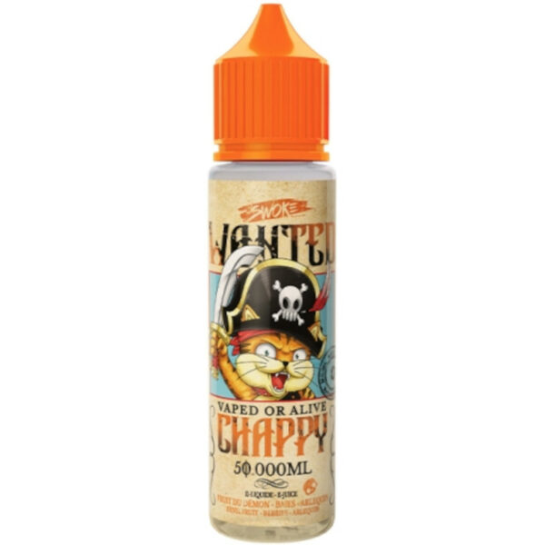 Baies vives, Arlequin piquant et Fruit du Démon instable : Chappy Wanted par Swoke vous plonge dans une vape hors du commun, sucrée et totalement imprévisible.