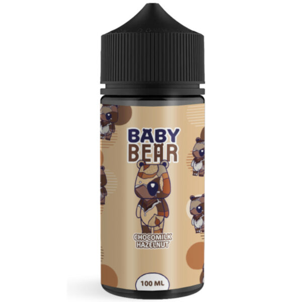 Chocomilk Hazelnut de Baby Bear offre une vape fondante au chocolat au lait et noisette. Un grand format 100 ml pour une pause sucrée et nuageuse.