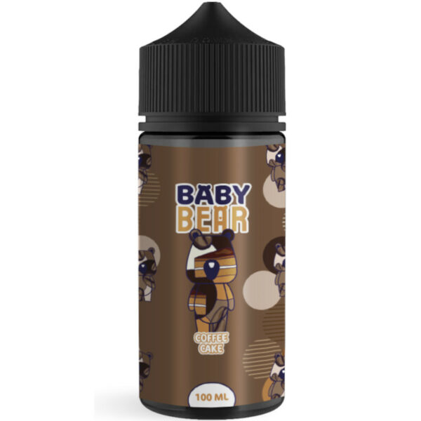 Coffee Cake de Baby Bear associe café fraîchement infusé et moelleux sucré dans un grand format 100 ml. Vape dense, gourmande et chaleureuse.
