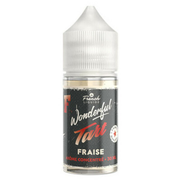 Une fraise juteuse sur une pâte sablée légère : savourez Fraise, le concentré 30 ml de la gamme Wonderful Tart signé Le French Liquide.