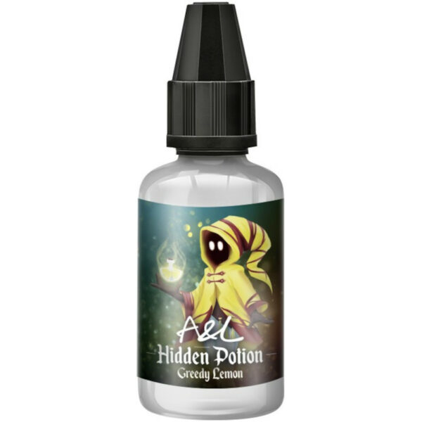 Préparez une vape gourmande et fruitée avec Greedy Lemon Hidden Potion. Tarte citron, meringue et citron vert au menu. Format 30 ml.