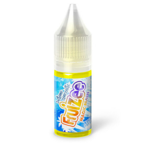 Craquez pour le concentré Magic Beach 10 ml de Fruizee : mangue juteuse, passion acidulée et fraîcheur givrée. Une recette signée Eliquid France, pour DIY tropicaux et glacés.