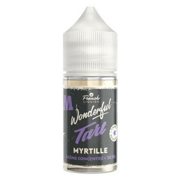 Juteuse, fruitée, fondante : la tarte à la myrtille s’invite dans votre vape avec Myrtille, concentré 30 ml de la gamme Wonderful Tart par Le French Liquide.