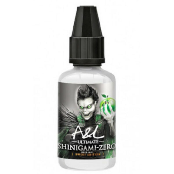 Avec Shinigami Zero Ultimate, retrouvez toute la force d’une pomme verte bonbon sans fraîcheur ni colorant. Une recette signée Arômes et Liquides.