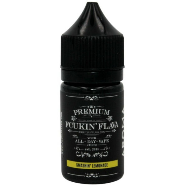 Le concentré Smashin' Lemonade de Fcukin' Flava combine mandarine, limonade et fraîcheur. Un cocktail DIY aussi vif que désaltérant. Format 30 ml.