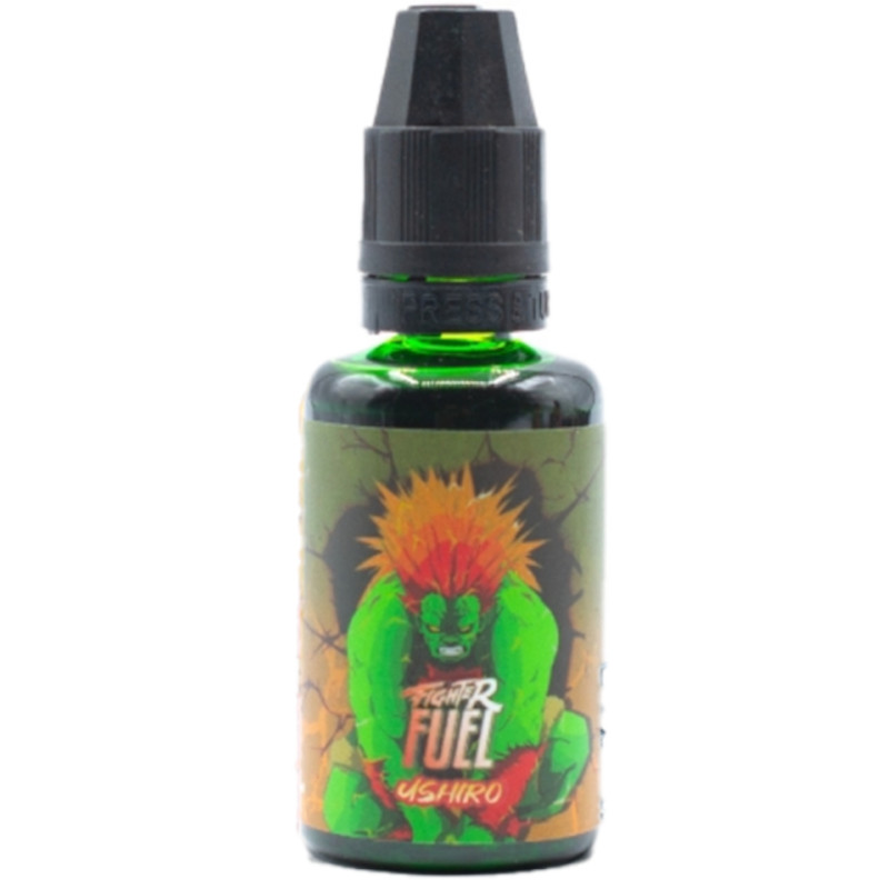 Litchi suave, ananas vif et fraîcheur animale : Ushiro, concentré 30 ml de la gamme Fighter Fuel signé Maison Fuel, libère la bête en vous.