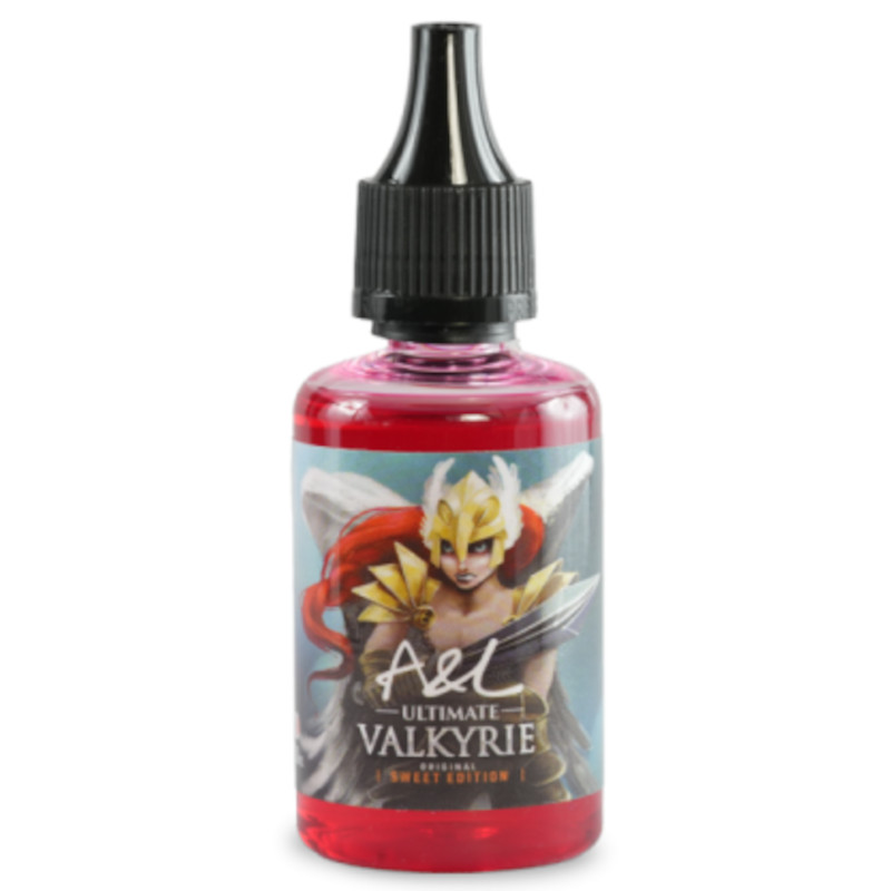 Revisitez un grand classique avec Valkyrie Sweet Edition. Framboise, mûre, fraise et une fraîcheur douce : un concentré DIY qui fait sensation.
