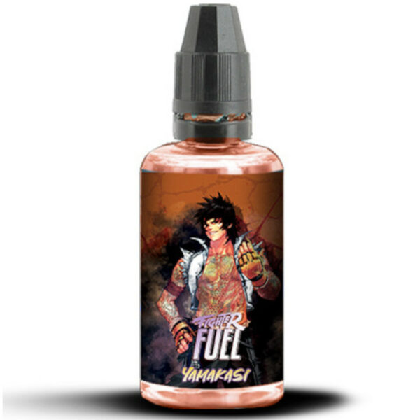 Banane puissante, fraise agile et fraîcheur éclatante : Yamakasi, concentré 30 ml Fighter Fuel signé Maison Fuel, offre une vape vive et équilibrée.