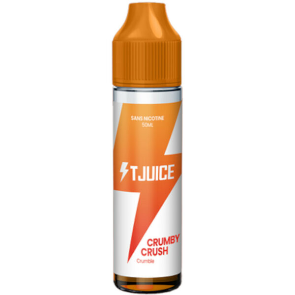 Redécouvrez le plaisir d’un dessert chaud avec Crumby Crush : crumble, fruits rouges et rhubarbe réunis dans une vape réconfortante signée TJuice.