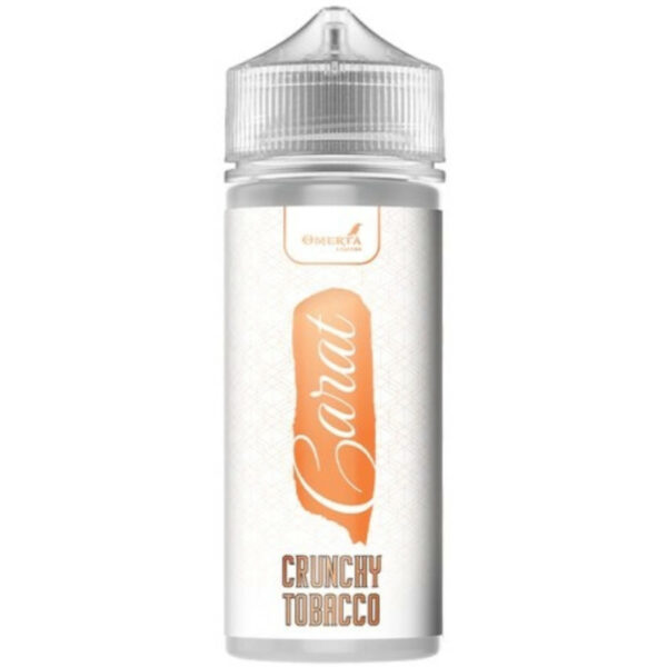 Découvrez Crunchy Tobacco par Omerta Liquids : un mélange original de tabac blond, noisette, pistache et crème vanille en format 100 ml prêt à booster.