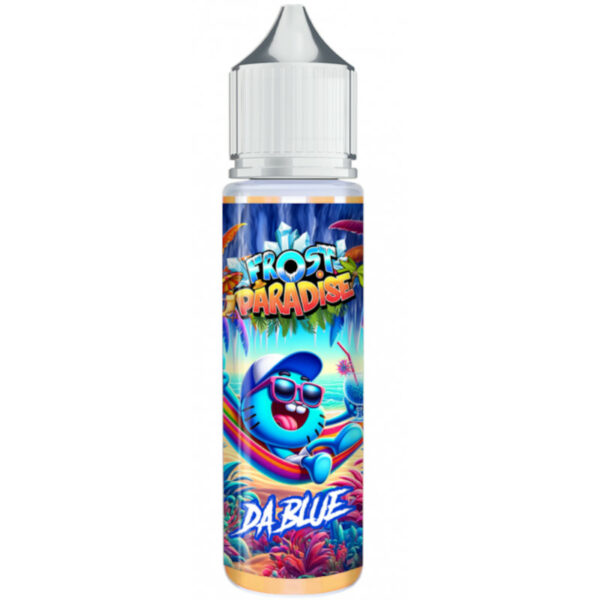 Da Blue, c’est un trio de fruits rouges givrés signé Frost Paradise : myrtille, mûre et framboise sur un lit de fraîcheur. Disponible en 50 ml, fabrication Knoks.