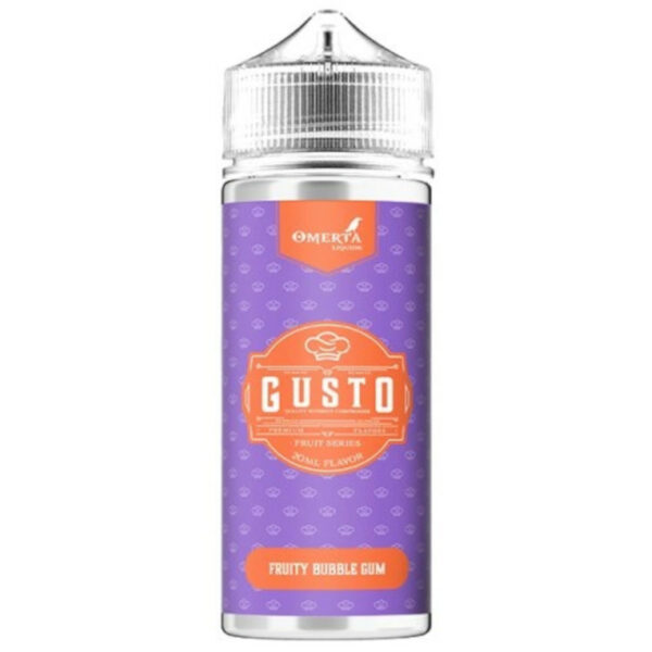 Retrouvez le plaisir d’un bonbon au raisin avec Fruity Bubble Gum 100 ml de Omerta Liquids. Une vape sucrée et fruitée à booster selon vos envies.