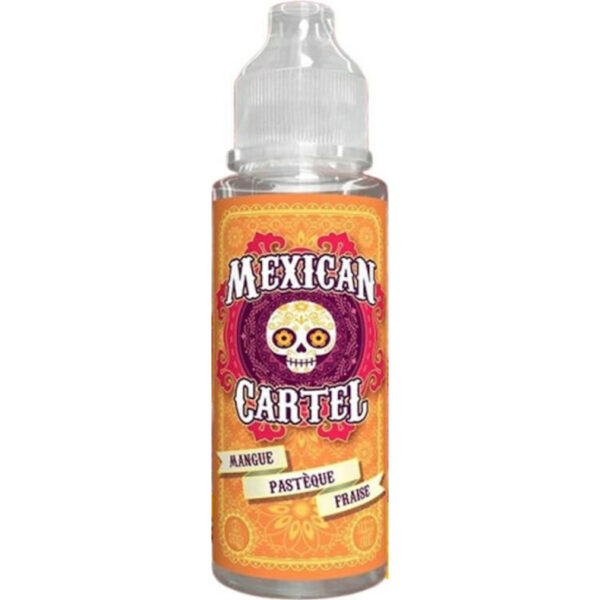 Une vape exotique et rafraîchissante signée Mexican Cartel : mangue, pastèque, fraise et fraîcheur en format 100 ml.
