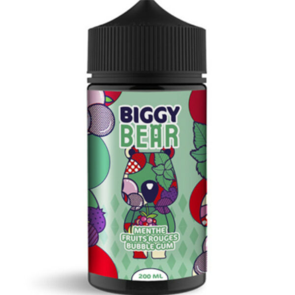 Menthe Fruits Rouges Bubble Gum| Biggy Bear | 200 ml