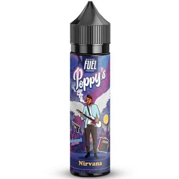 Nirvana Poppy's allie la douceur de la fraise à la fraîcheur de la menthe dans un format 50 ml prêt à booster. Un équilibre fruité-frais signé Maison Fuel.
