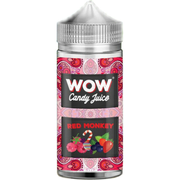 Red Monkey, c’est l’e-liquide fruité-frais de la gamme WOW Candy Juice : framboise, cassis, fraise et fraîcheur dans un format 100 ml prêt à booster.