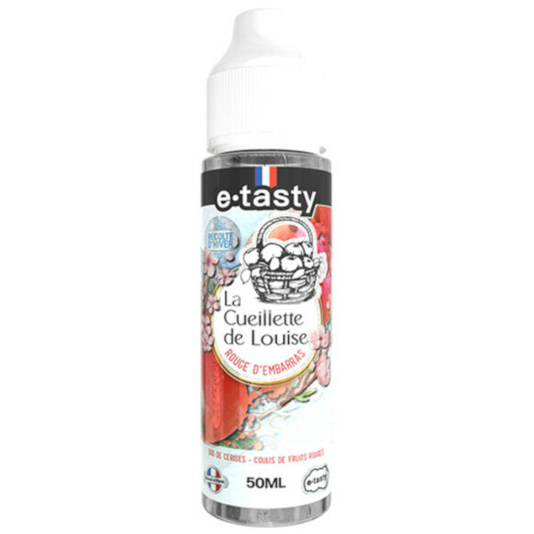 Cerise, cerise noire et fruits rouges dans une version fraîche signée e.Tasty. Rouge d’Embarras Récolte d’Hiver, 50 ml à base végétale à booster selon vos envies.