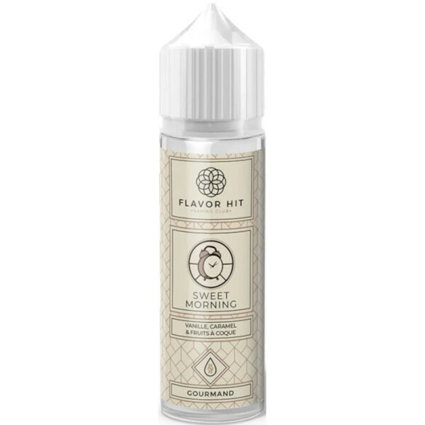Commencez la journée en douceur avec Sweet Morning ! Vanille, caramel et fruits à coque s’associent dans un 50 ml généreux signé Flavor Hit.