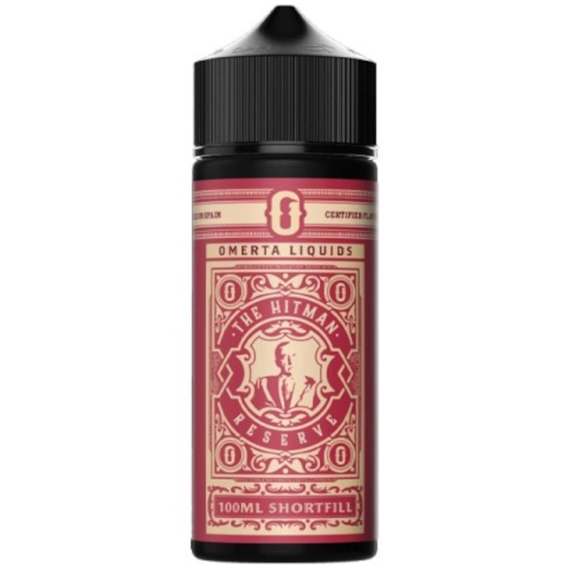 Découvrez The Hitman Reserved par Omerta Liquids : un mix corsé et gourmand de moka, chocolat noir, classic vieilli et crème de châtaigne, en 100 ml.