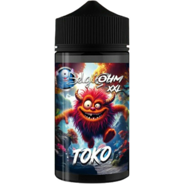 Toko de Belgi'Ohm XXL combine fraise, framboise et mûre dans un mix fruité aussi rond qu'acidulé. Vapez 200 ml de plaisir sans modération.