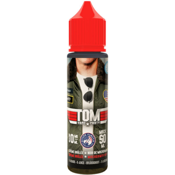 Volez vers le plaisir avec Tom ! Crème brûlée et noix de macadamia s’unissent dans un 50 ml signé Swoke, aussi audacieux qu’élégant.