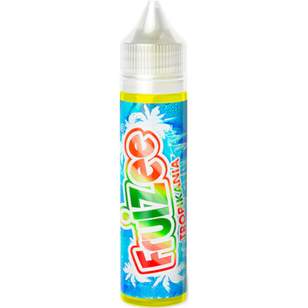 Voyagez vers les tropiques avec Tropikania : fraise, banane, orange et mandarine sur une fraîcheur intense signée Eliquid France.
