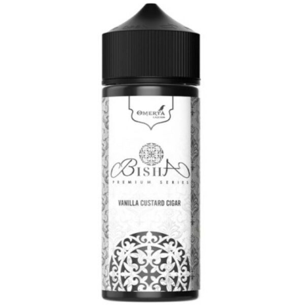 Découvrez Vanilla Custard Cigar par Omerta Liquids : une recette puissante et crémeuse alliant cigare, custard et vanille, en 100 ml prêt à booster.
