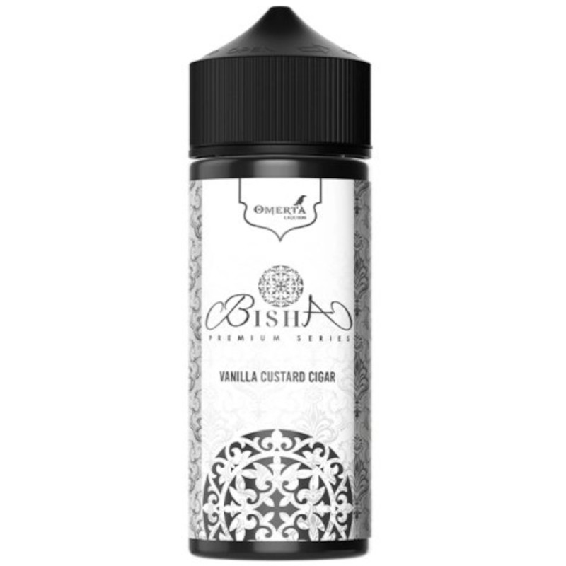 Découvrez Vanilla Custard Cigar par Omerta Liquids : une recette puissante et crémeuse alliant cigare, custard et vanille, en 100 ml prêt à booster.