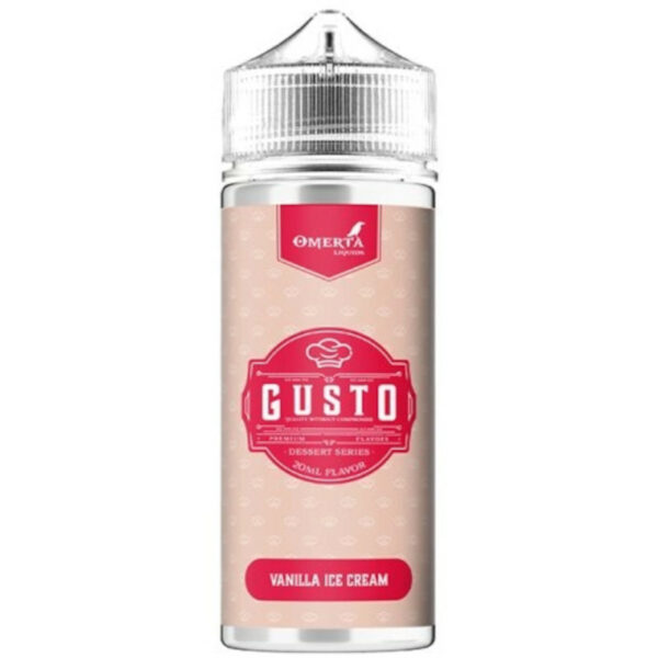 Savourez Vanilla Ice Cream 100 ml de Omerta Liquids : une crème glacée vanillée, fondante et gourmande, parfaite pour une vape tout en douceur.