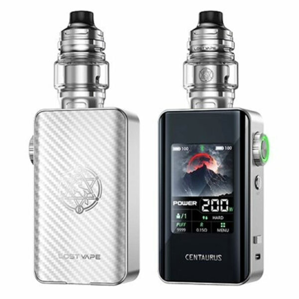 Kit Centaurus BT200 Lost Vape silver carbon