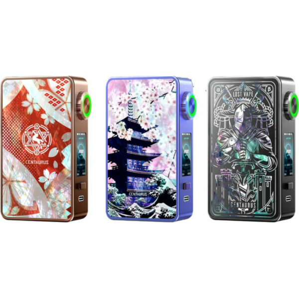 Avec ses nouveaux coloris Sakura, la Box Centaurus M200 Lost Vape allie puissance 200W, molette LED, finitions haut de gamme et design japonais spectaculaire.
